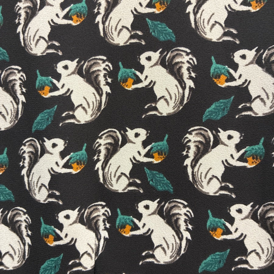 LOF · Lined Squirrel Print · 12 · Black