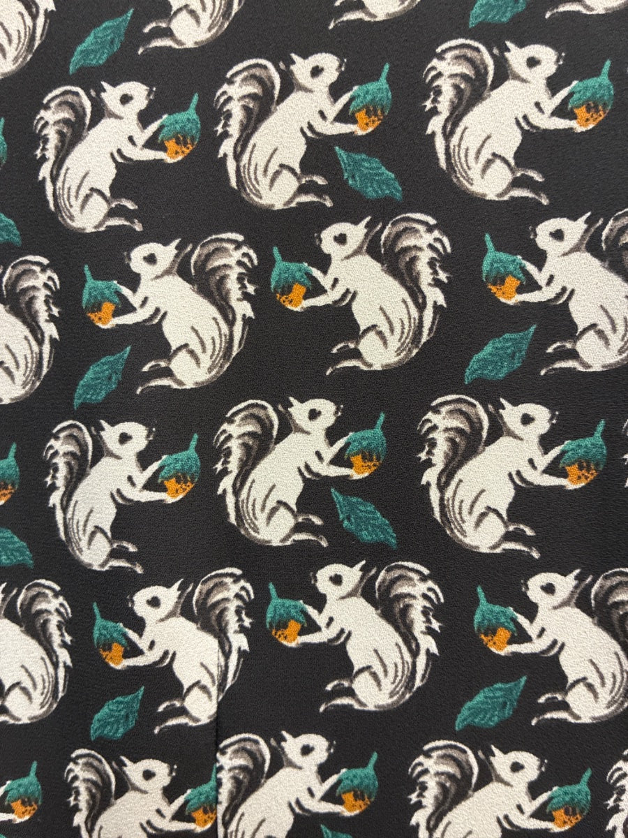 LOF · Lined Squirrel Print · 12 · Black