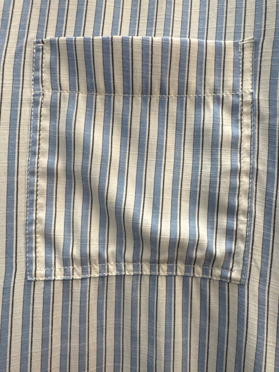 Max Studio · LongSleeve Top · Small · White Blue