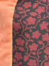 Boden · 3/4 Sleeve Velveteen Trim Blouse · Small · Burgundy Pink Floral Print