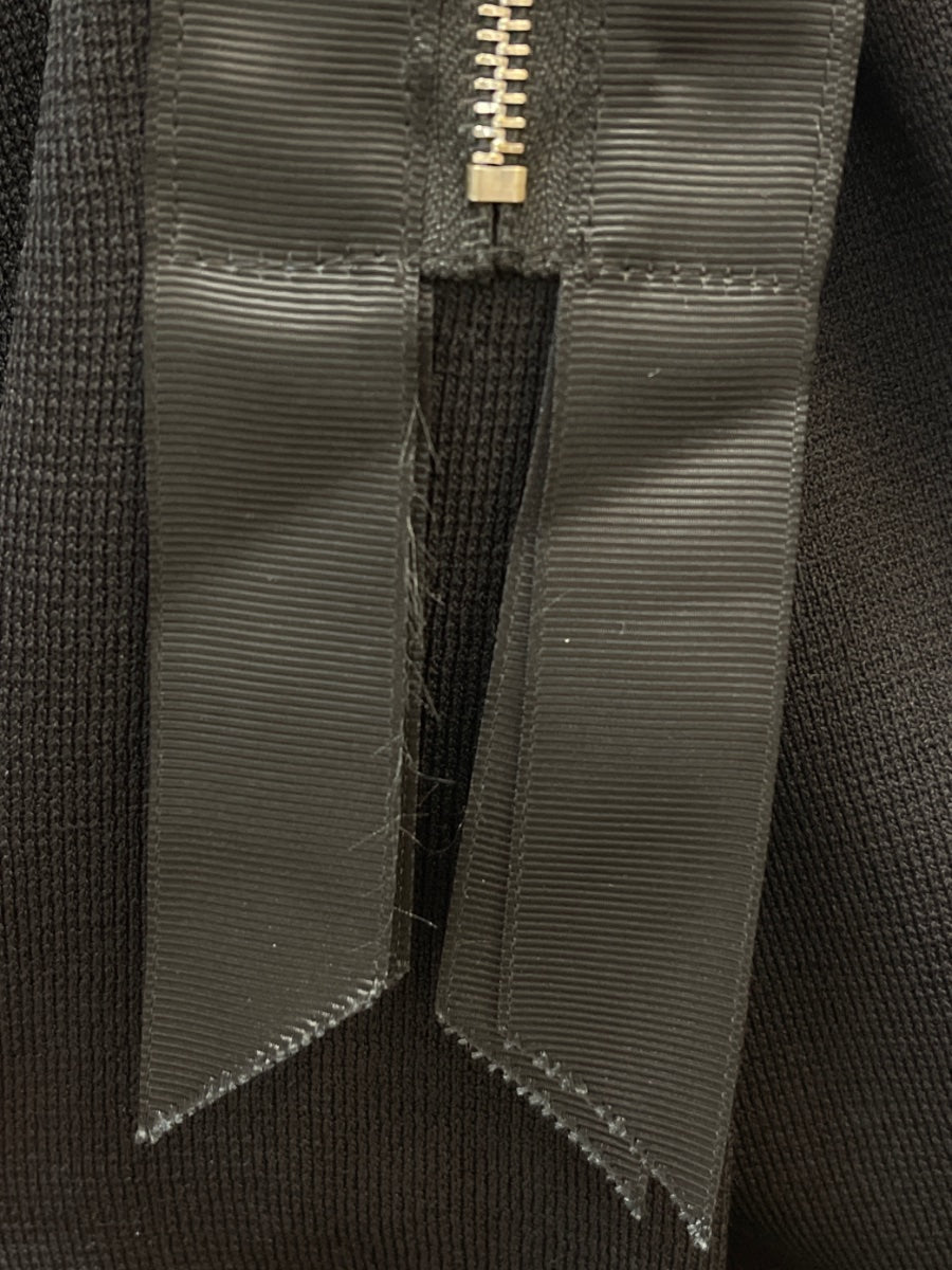 Lili Sidonio · Zip Up Cardi/Jacket w/Mesh Drape Detail · XSmall · Black