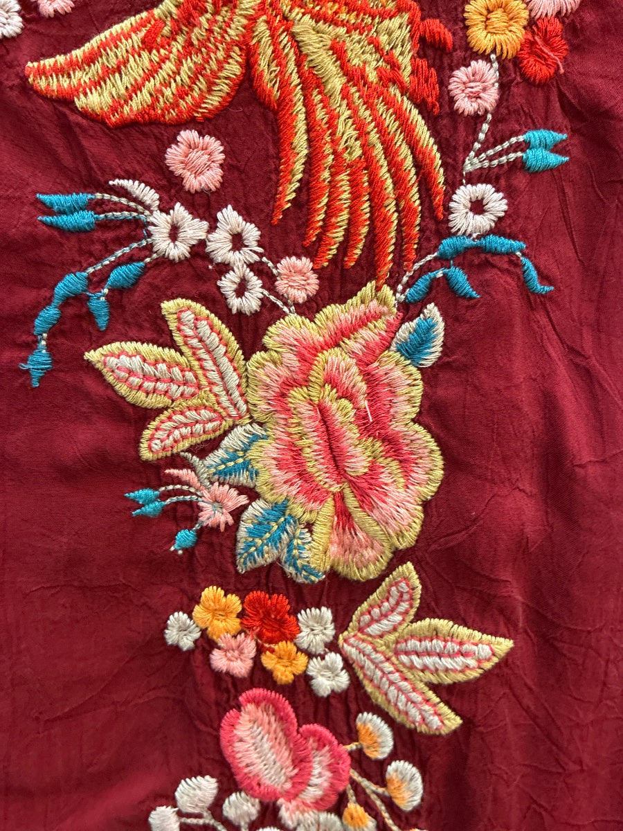 JohnnyWas · RedMulti Embroidered · XLarge · RedMulti