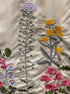 Anthropologie · Blue Tassel Embroidered · Large · BeigeFloral