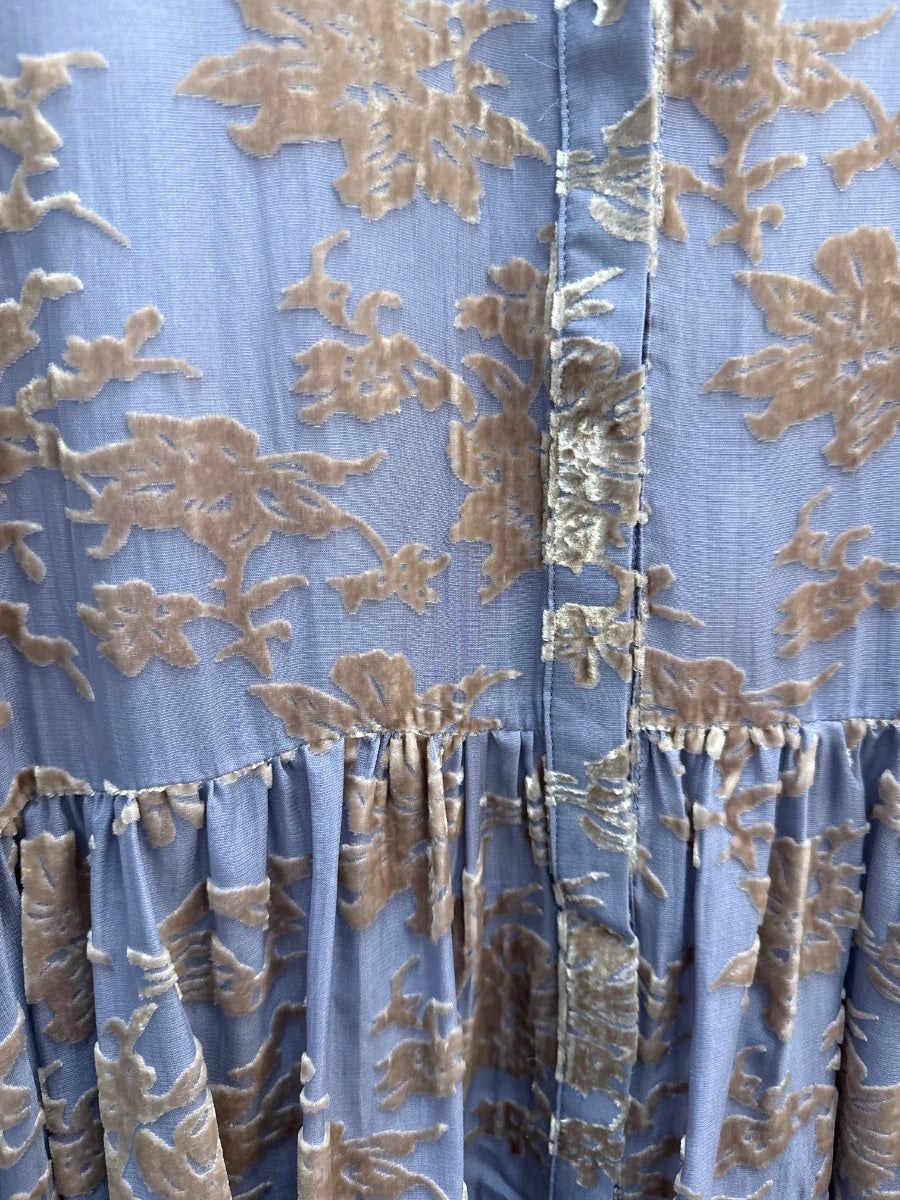 Sundance · Boho Chic Top Silk burnout · Medium · LavenderBeige