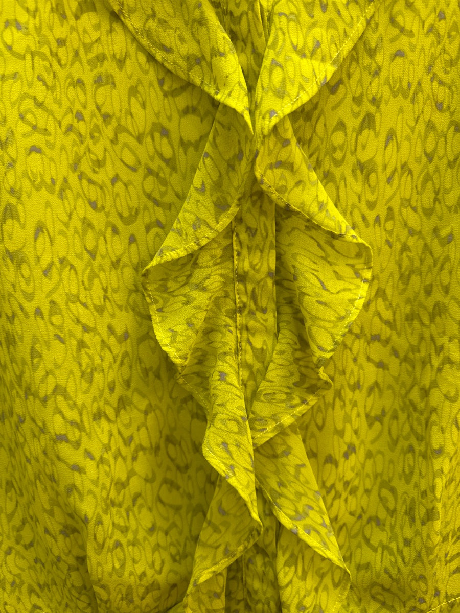 CAbi · Reign Ruffle · Small · Chartreuse
