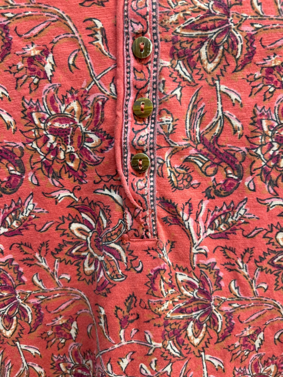 Sundance · Shirt · Large · Coral Paisley Floral