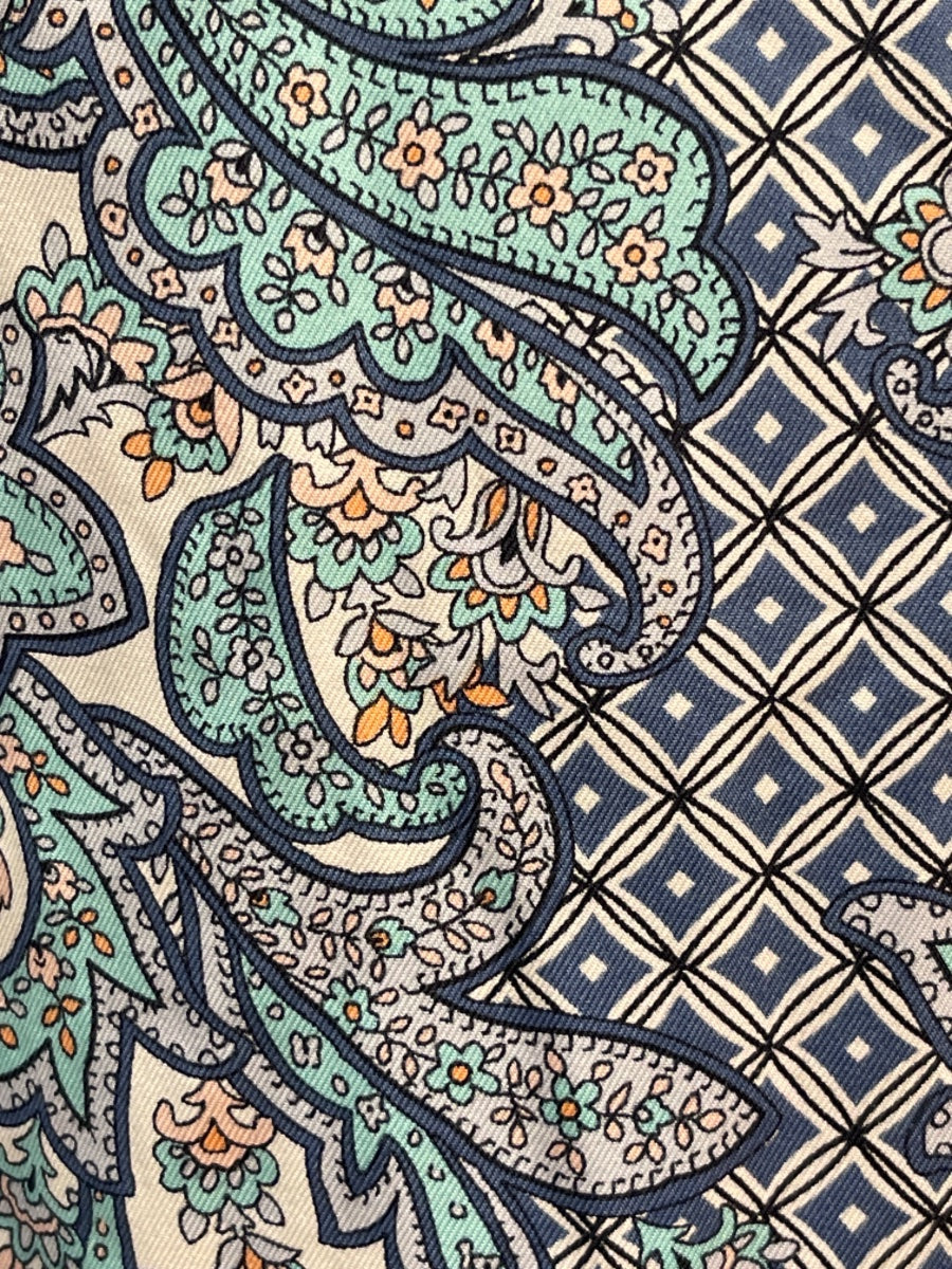 Talbots · Sweater · MediumPetite · Blue Paisley Floral