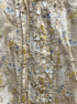 Anthropologie · Beige Floral Pleated · Small · Beige Floral