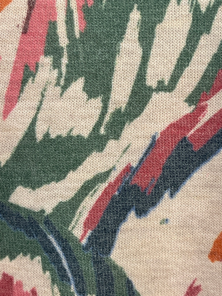 Democracy · 3/4 Sleeve · XLarge · Olive Pink Floral Print