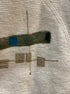Alegre · Hand Painted Zip Up Hooded Jacket · S/M · CreamOlive