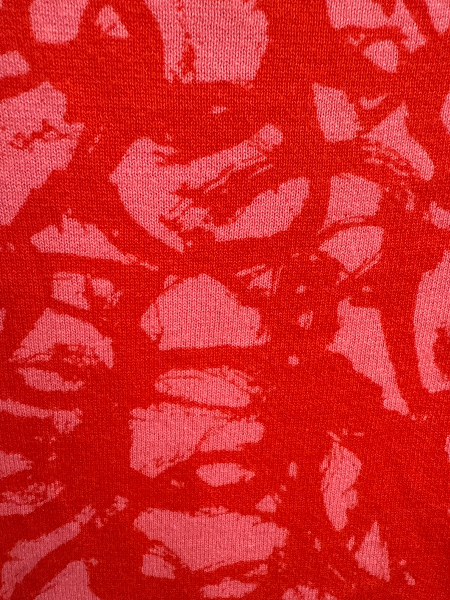 CAbi · Button Up Cardigan · Large · PinkRed