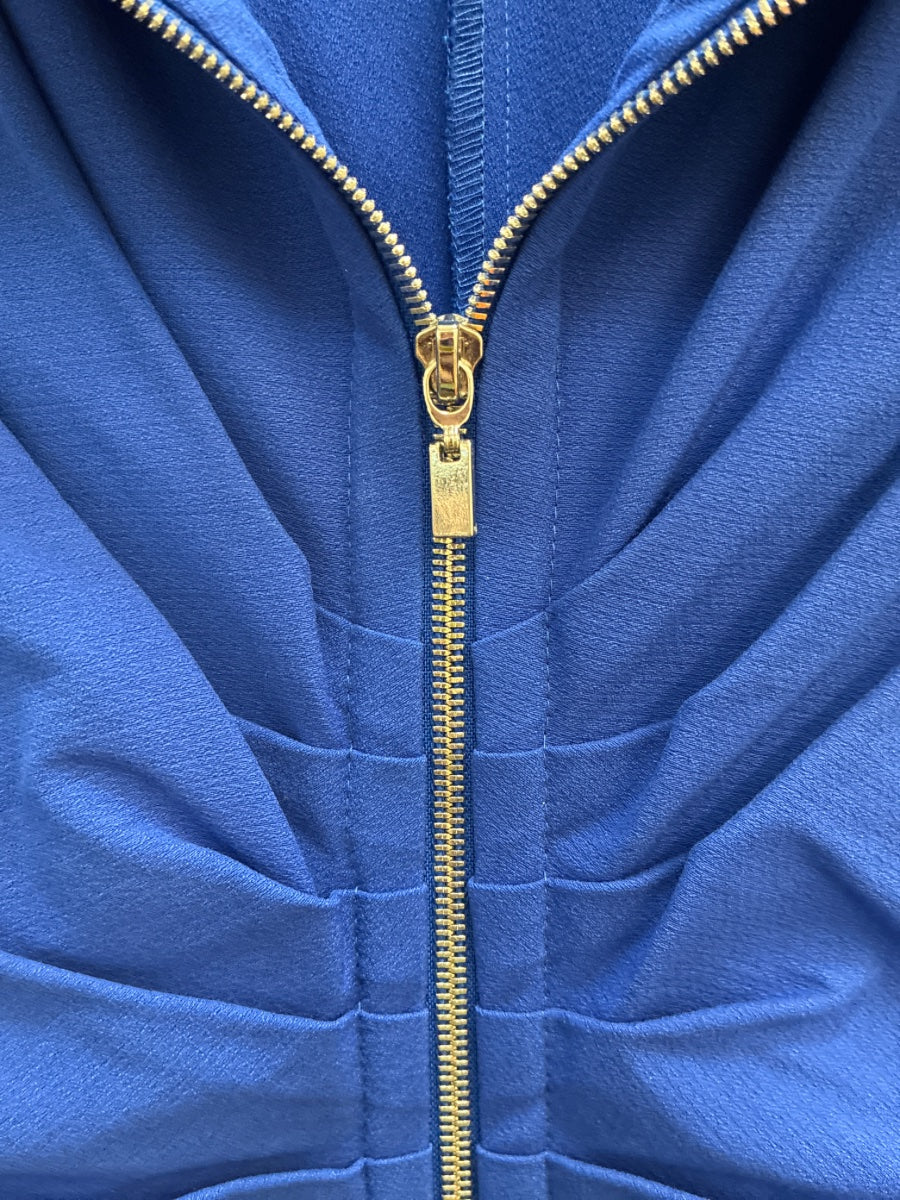 Joseph Ribkoff · BodyCon Ruched Detail · 10 · Blue