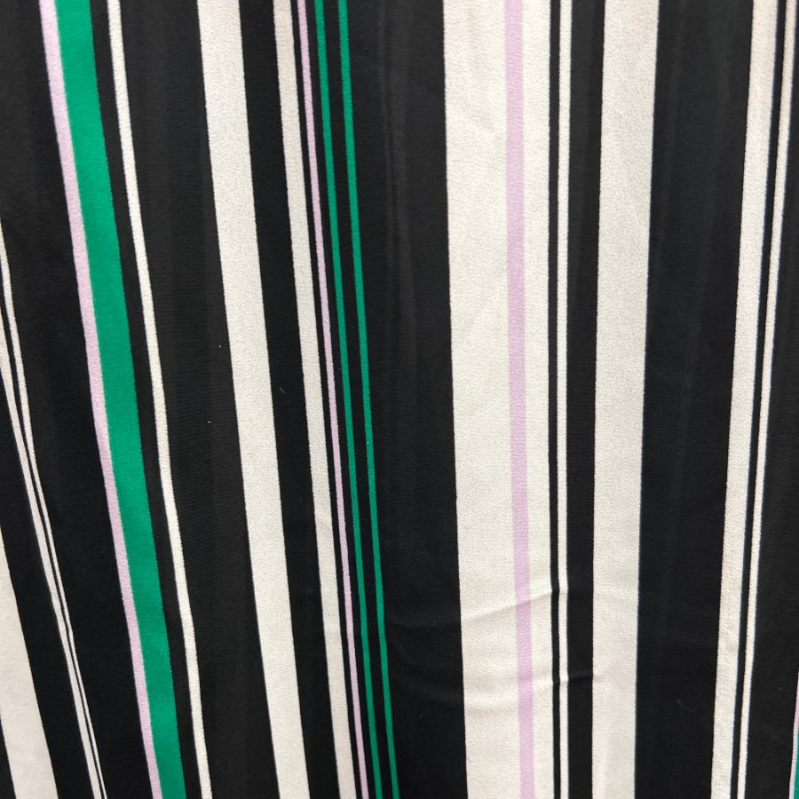 Worthington · Short Sleeve Top · 1X Tall · BlkGreen Striped