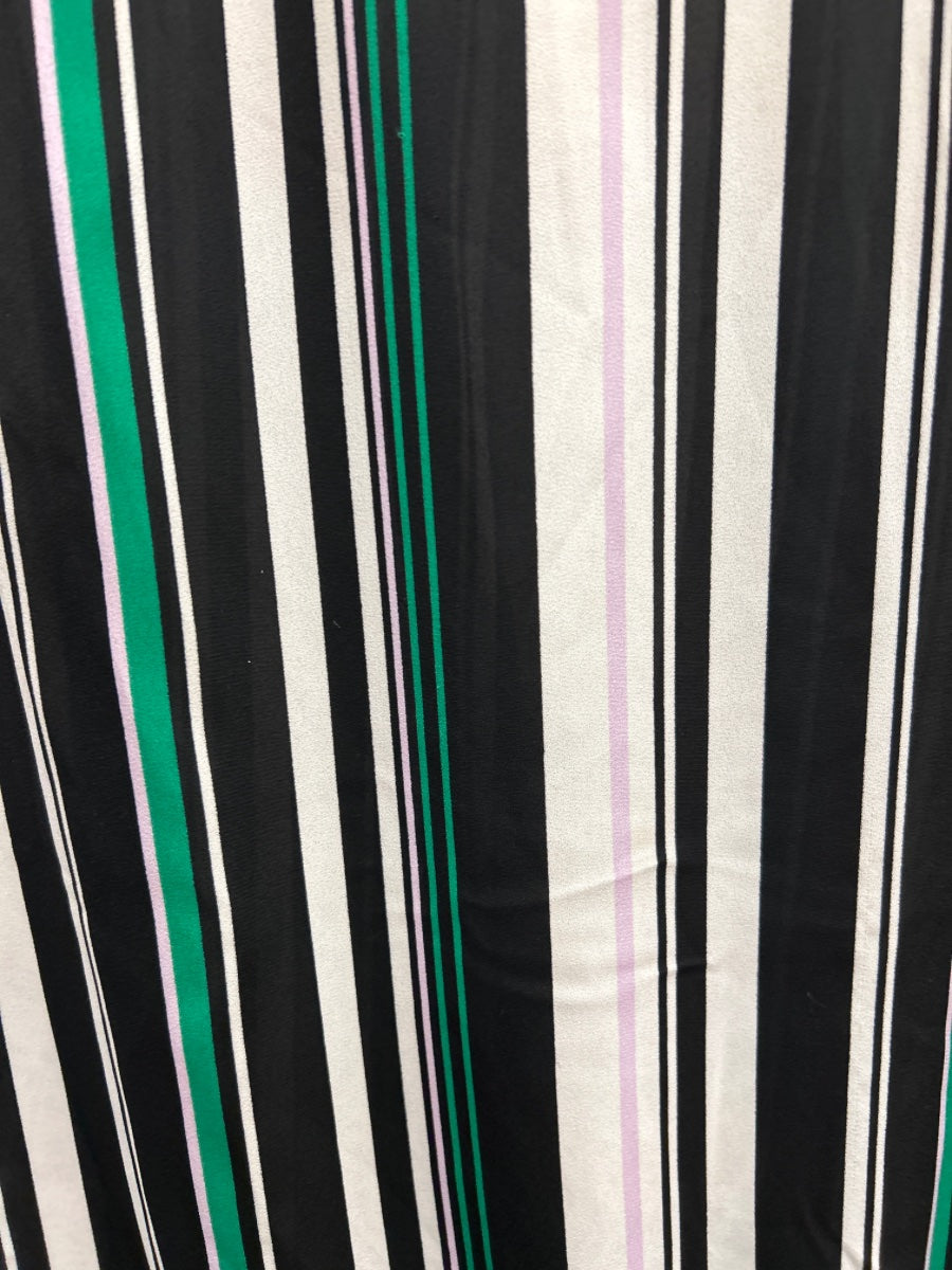 Worthington · Short Sleeve Top · 1X Tall · BlkGreen Striped