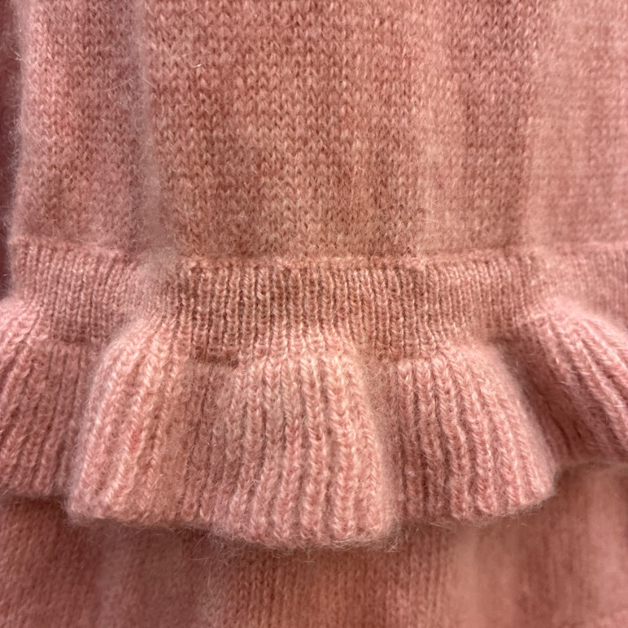 Charter Club · Cashmere Dusty Rose Ruffle Detail · Large · Dusty Rose