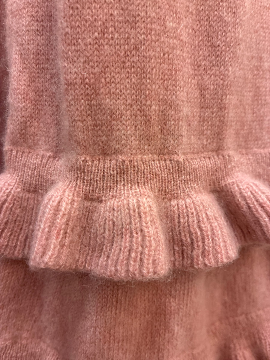 Charter Club · Cashmere Dusty Rose Ruffle Detail · Large · Dusty Rose