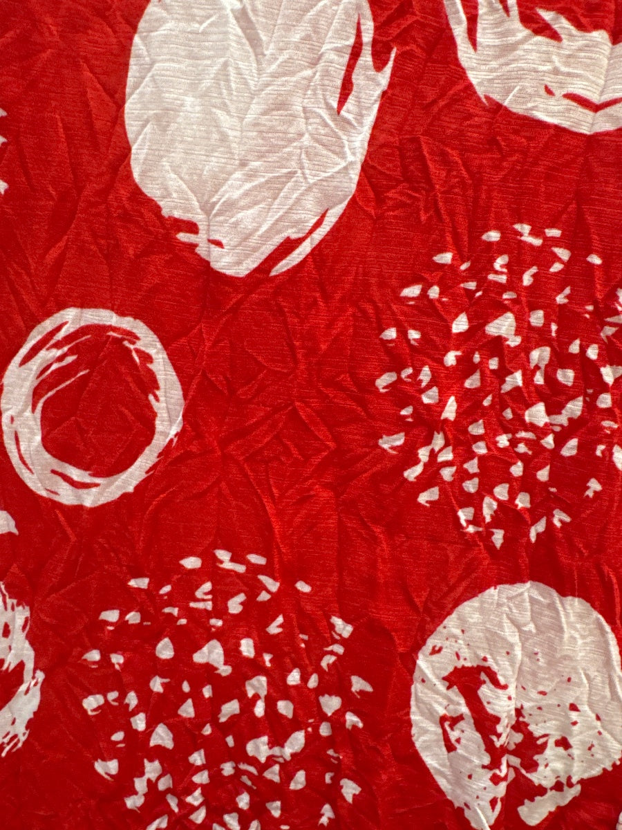 Challet · Sleeveless Dress · Medium · Red and White