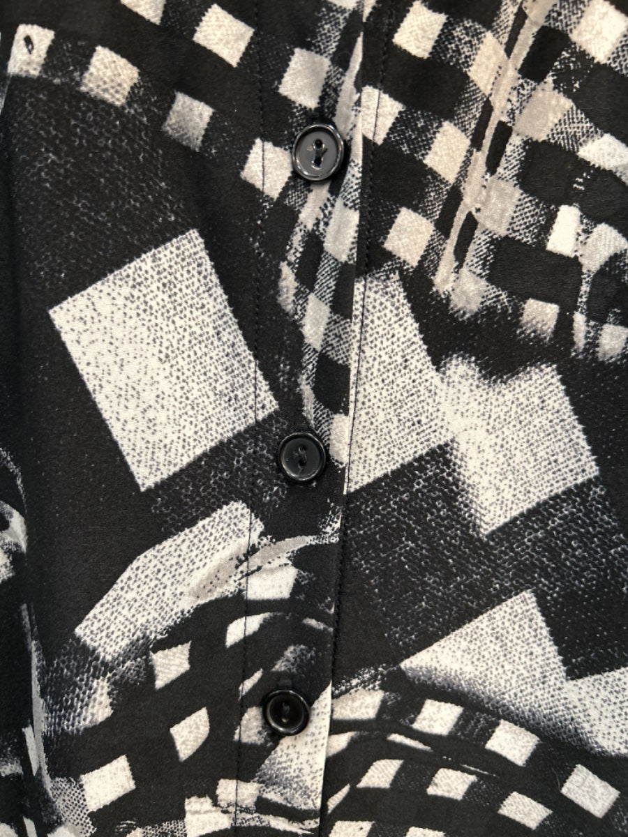 Attitudes · Longsleeve Dress · 2X P · BlackWhite
