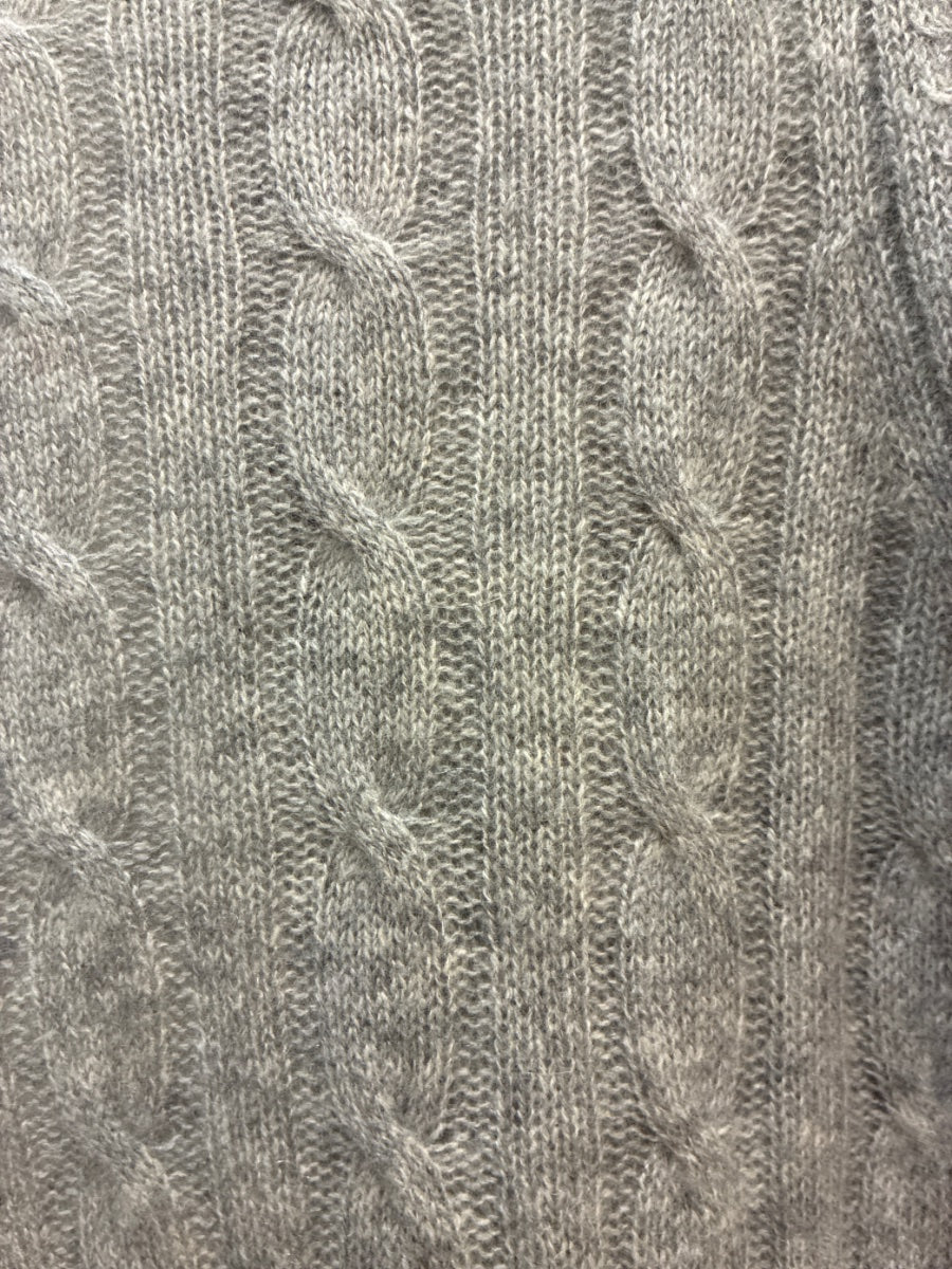 White&Warren · Elbow length sleeve, long open cardigan · Medium · Gray