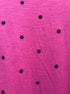J. Jill · Polka-Dots LongSleeve Top · Medium Tall · BerryBlue