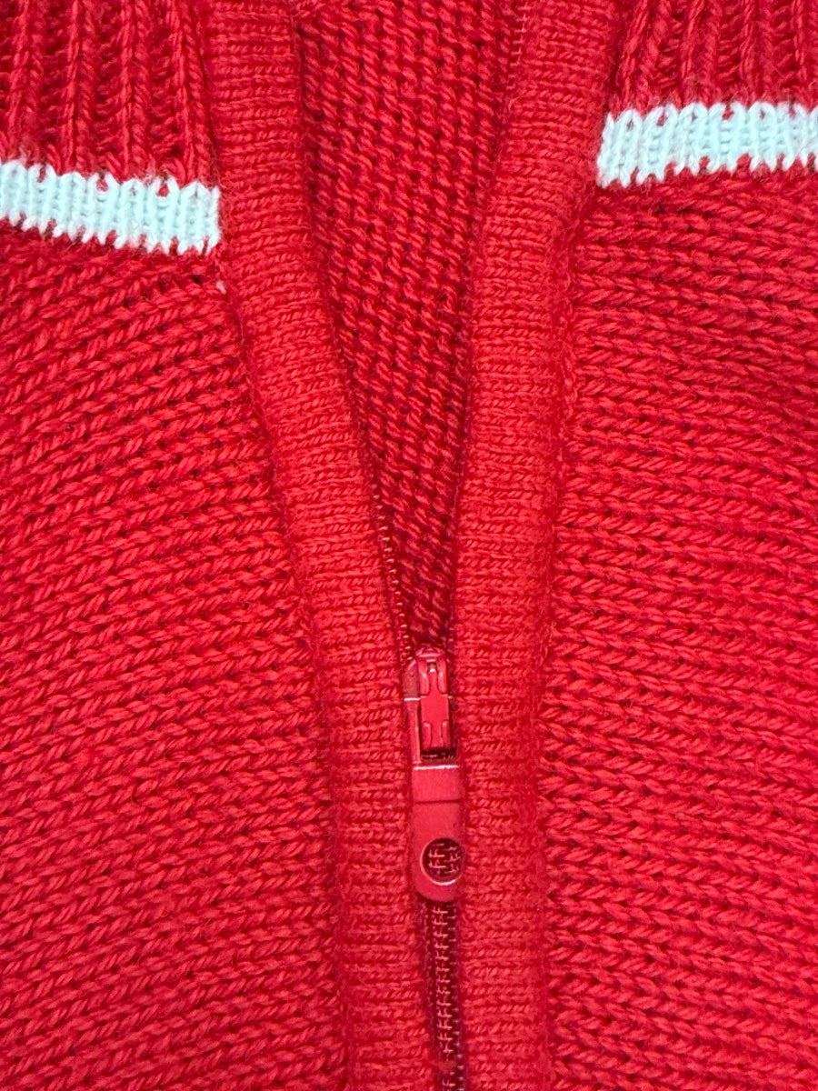 Talbots · Snowflake Mockneck · Medium · Red/White