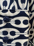 Pink Tartan · Wrap Dress · Medium · NavyWhite