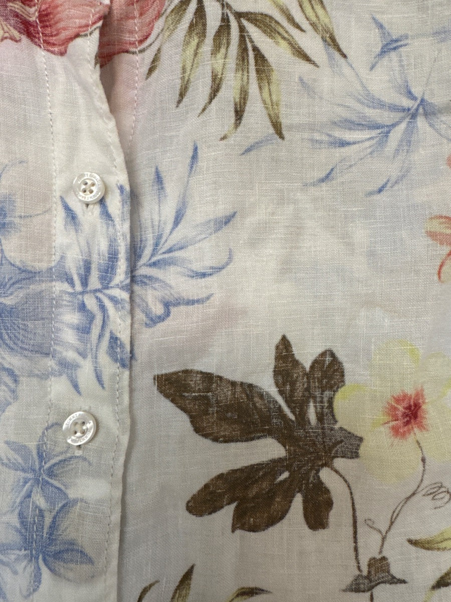 Tommy Bahama · Shirt · Small · White with Multi-color Floral Print