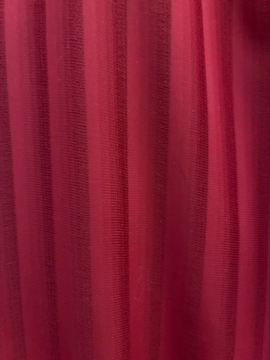 Dressbarn · 3/4 Sleeve Pleated Detail Blouse · XLarge · Burgundy
