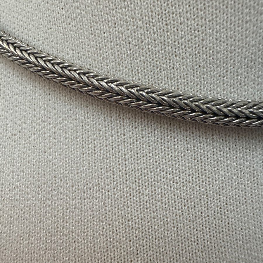 .925 Sterling Foxtail Choker Necklace · 29696 · 15 1/2 inches · Silver