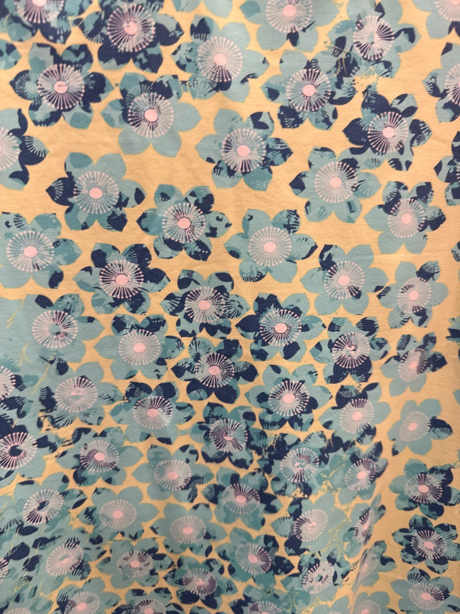 Title 9 · Active Dress Floral Print w/ Pockets · Small · TurqLime