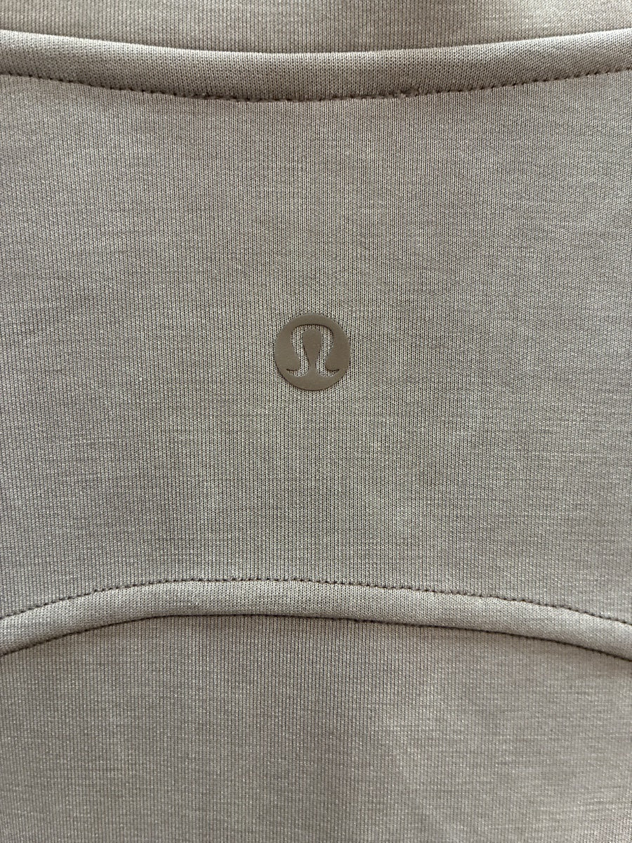 Lululemon · ½ Zip Pullover Cropped With Kangaroo Pocket · 4 · Mocha