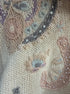 PetitelIllust · Open Drape Cardigan · Medium · CreamMulti