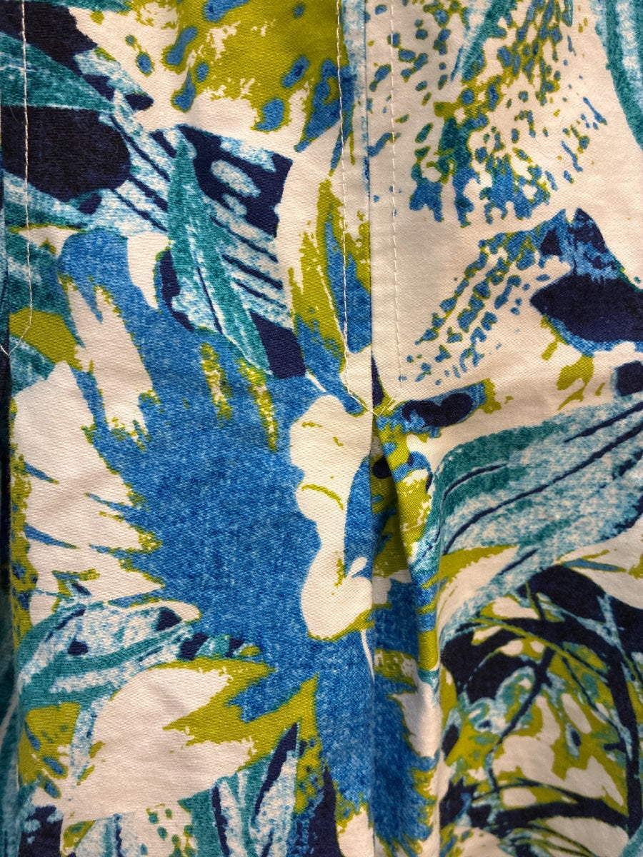Nine West · Sleeveless Dress · 12 · BlueLime Floral Print