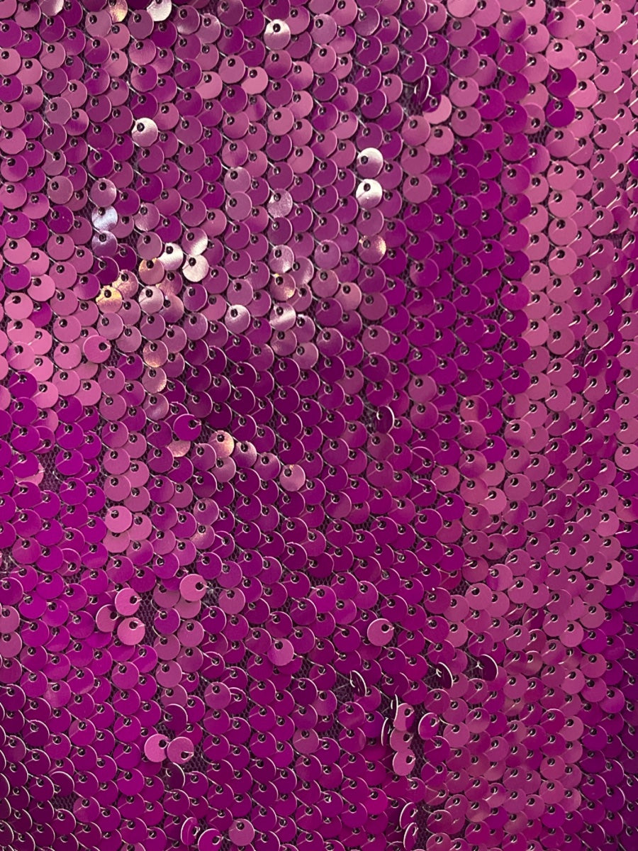 Ciebon · Wrap Ruched Sequin Skirt · Medium · Violet