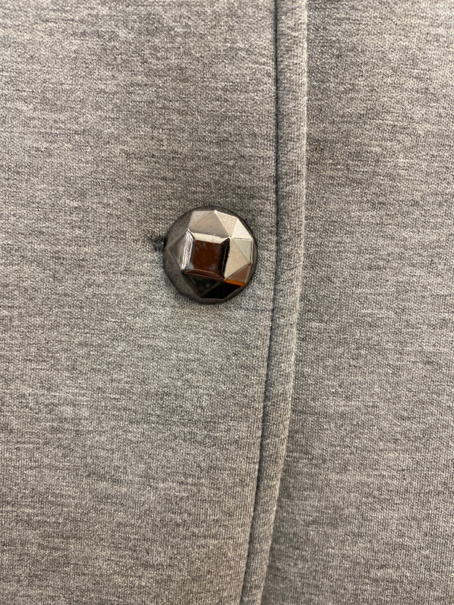 Steve Madden · Scuba Knit Single Button Jacket · Medium · Gray