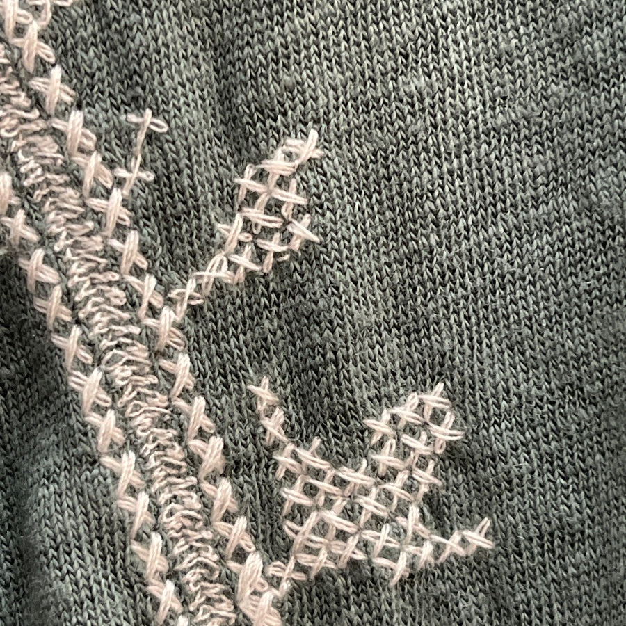 Garnet Hill · Cross Stitch Detail · Medium · SeaGreen