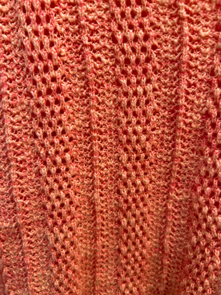 Sundance · Knit Cardigan · Medium · Coral Orange