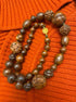 Vintage 1930's Wood Bead Necklace · Jewelry · 22" · Brown