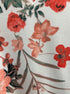 Calvin Klein · Belted Dress · 10Petite · White Coral Floral