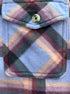 Sage · SA 33 SAGE Shacket LilacMulti Fleece Lined Plaid · Large · LilacMulti Plaid