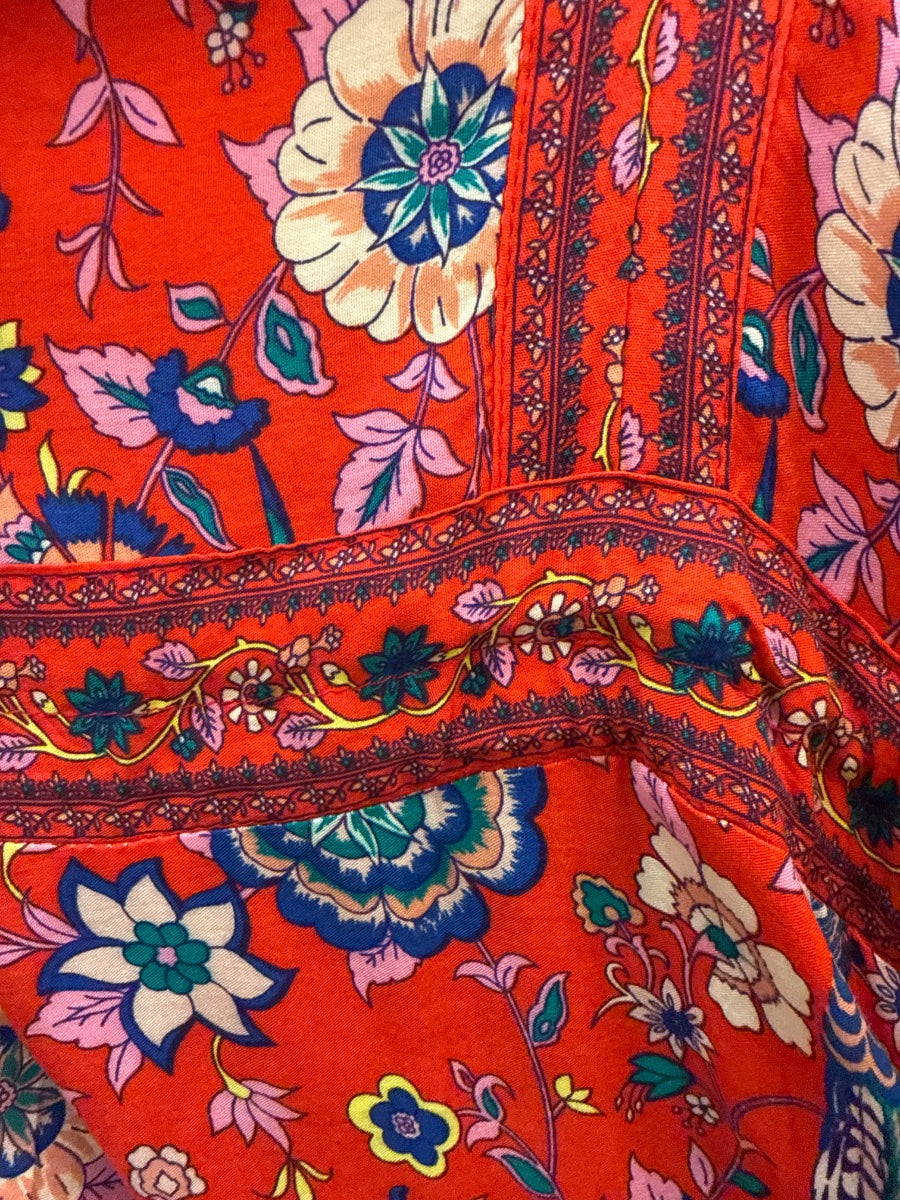 R. Vivimos · Boho Chic Dress · Medium · RedMulti