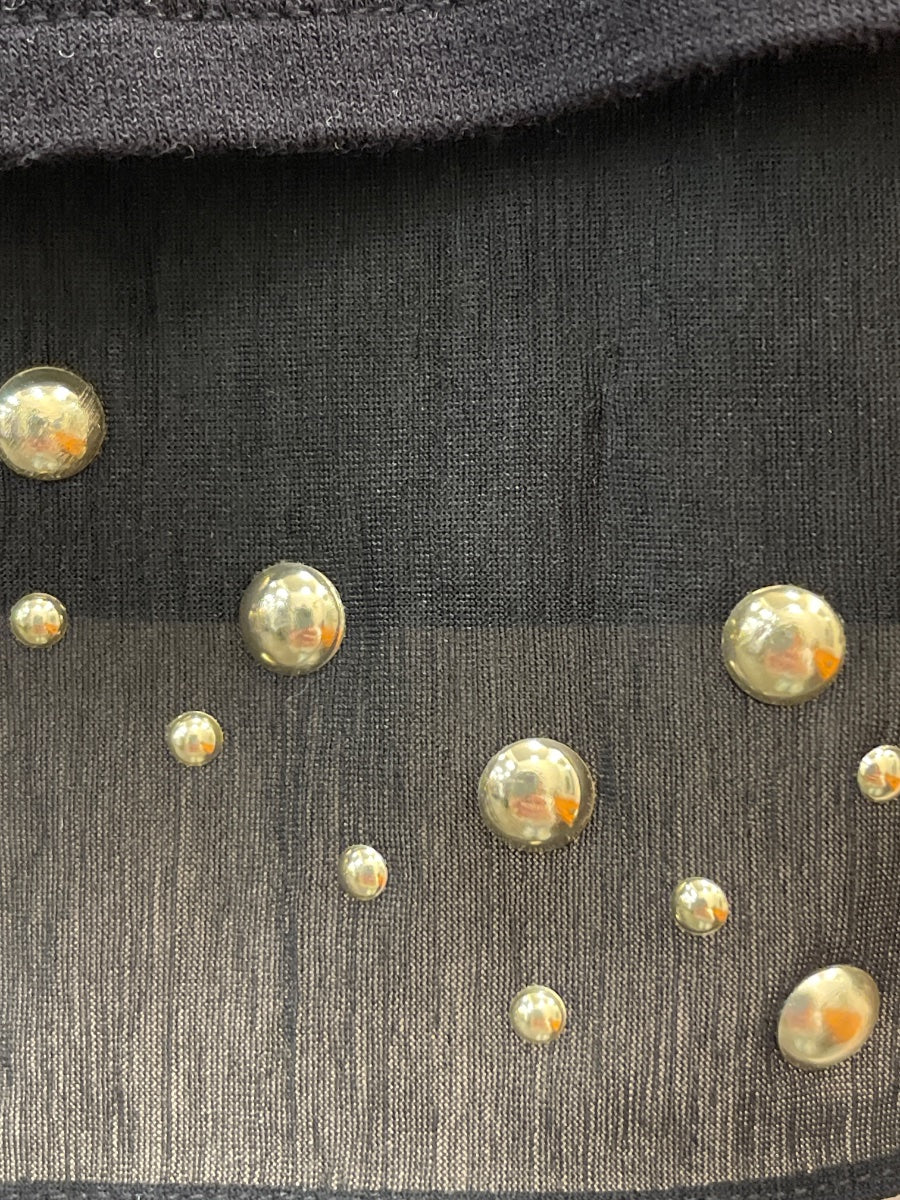 Style&Co · Embellished Sleeveless Top · 1X · Black