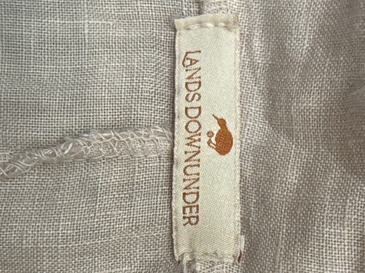 LANDS DOWNUNDER · TieFront Cardigan · Medium · Oatmeal