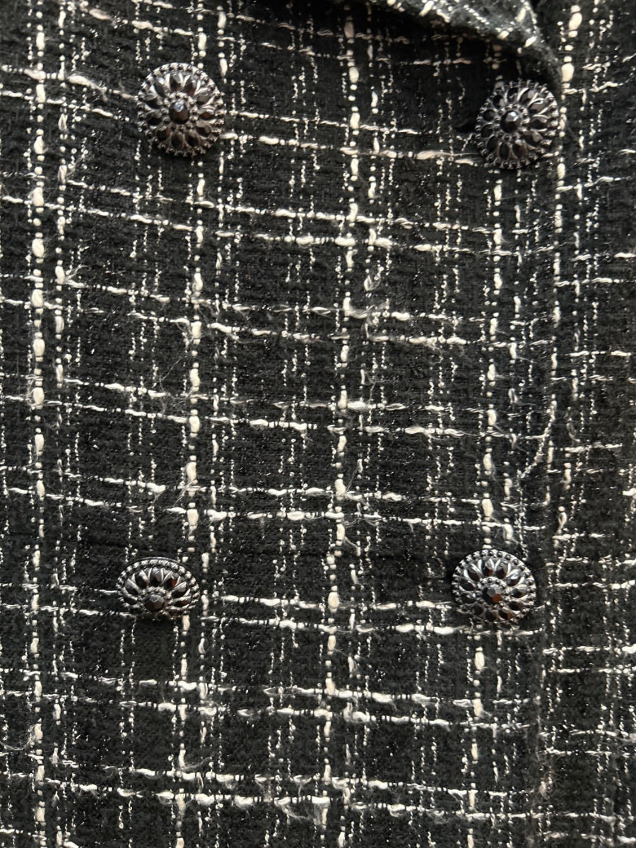 Cartise · Tweed Jacket · 12 · Black/White