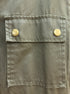 J Crew · Hooded Utility Field Coat Jacket w/ Corduroy Collar · Medium · Moss