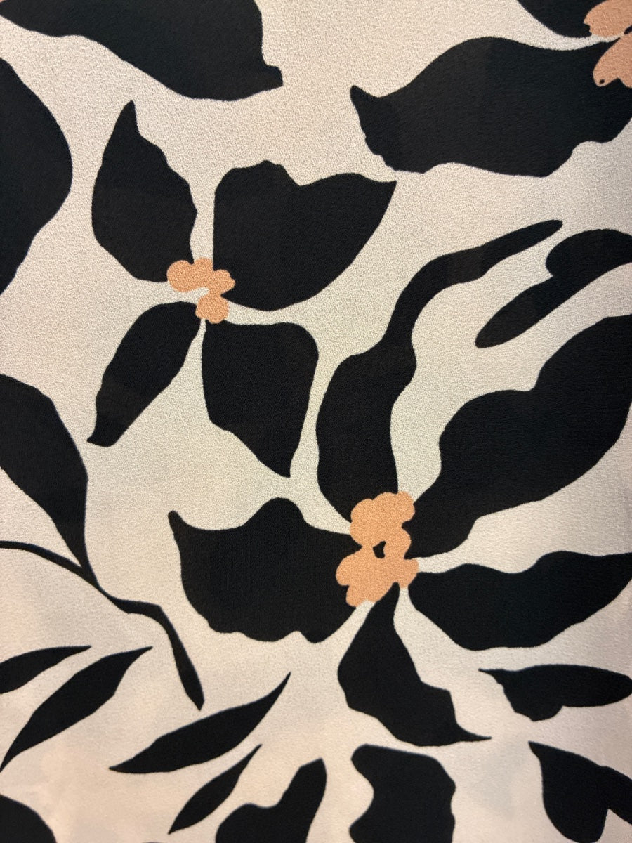 Cabi · Replay Top · Medium · BlushBlk Floral Print