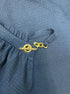 Michael Kors · Goldtone Chain Detail Sleeveless Top · Large · Navy