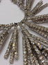 Vintage Rhinestone Necklace · Cascading Rhinestone Necklace · 16 · Silvertone