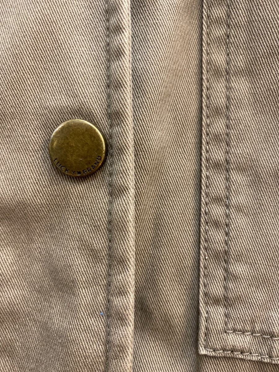 LuckyBrand · Utility Hooded Cinched Waist · XLarge · Mocha