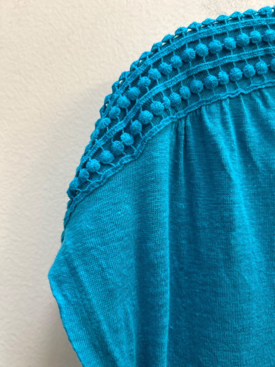 Boden · Sleeve Lace Detail · M · Turquoise
